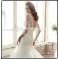 Mariage praia vestido de noiva Sweetheart See Through sexy mermaid wedding dresses Long Sleeve